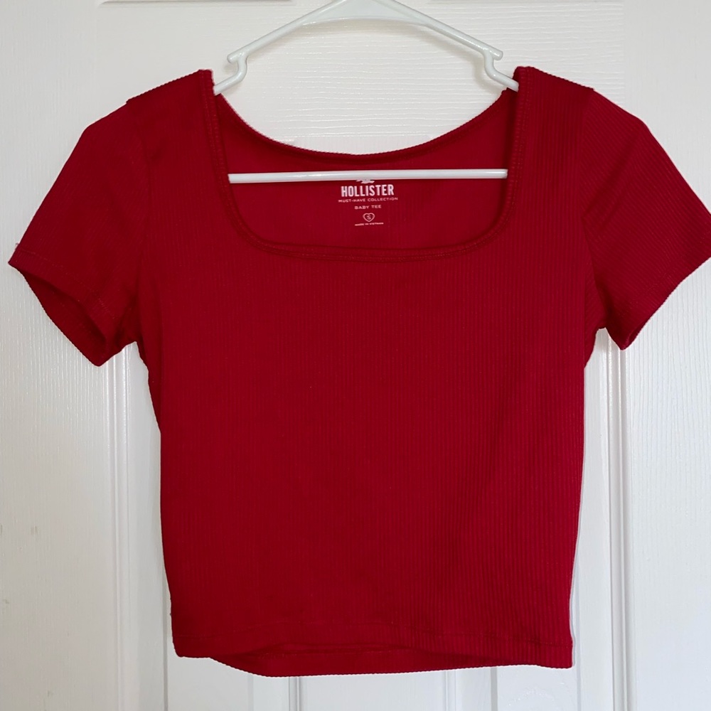 Hollister Baby Tee-Red
